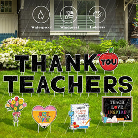 Vivantia flower sign brightens yard displays with bold colors.