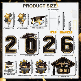 Vivantia 2026 numbers yard sign with glitter accent for milestone display