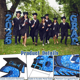 Vivantia outdoor grad decor with stakes for secure front-yard setup