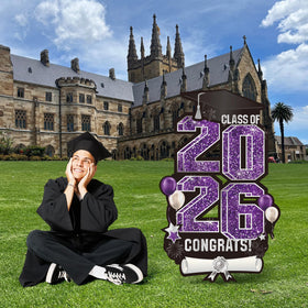 Vivantia outdoor graduation decoration setup ideal for gardens, lawns, and walkways