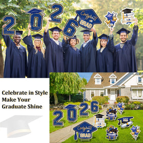 Vivantia outdoor yard sign set offers comprehensive graduation decor for lawns.