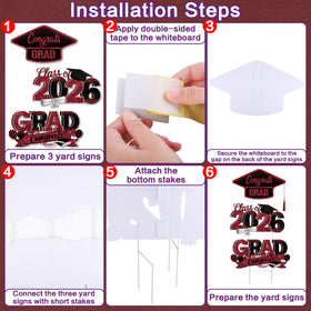 Vivantia plastic stakes provide quick, stable outdoor setup