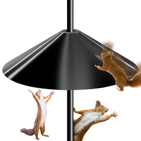VIVCIN large 19-inch squirrel baffle protects feeders with expansive dome coverage.