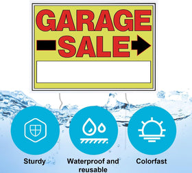 Vividsphere heavy-duty metal stakes provide sturdy, wind-resistant sign placement on grass or dirt.