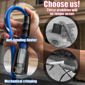 VividWash Uberflex hose demonstrates flexibility for easy maneuvering