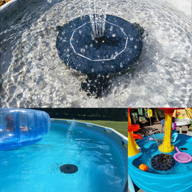 VIVII garden fountain setup enhances outdoor spaces with clean solar energy.