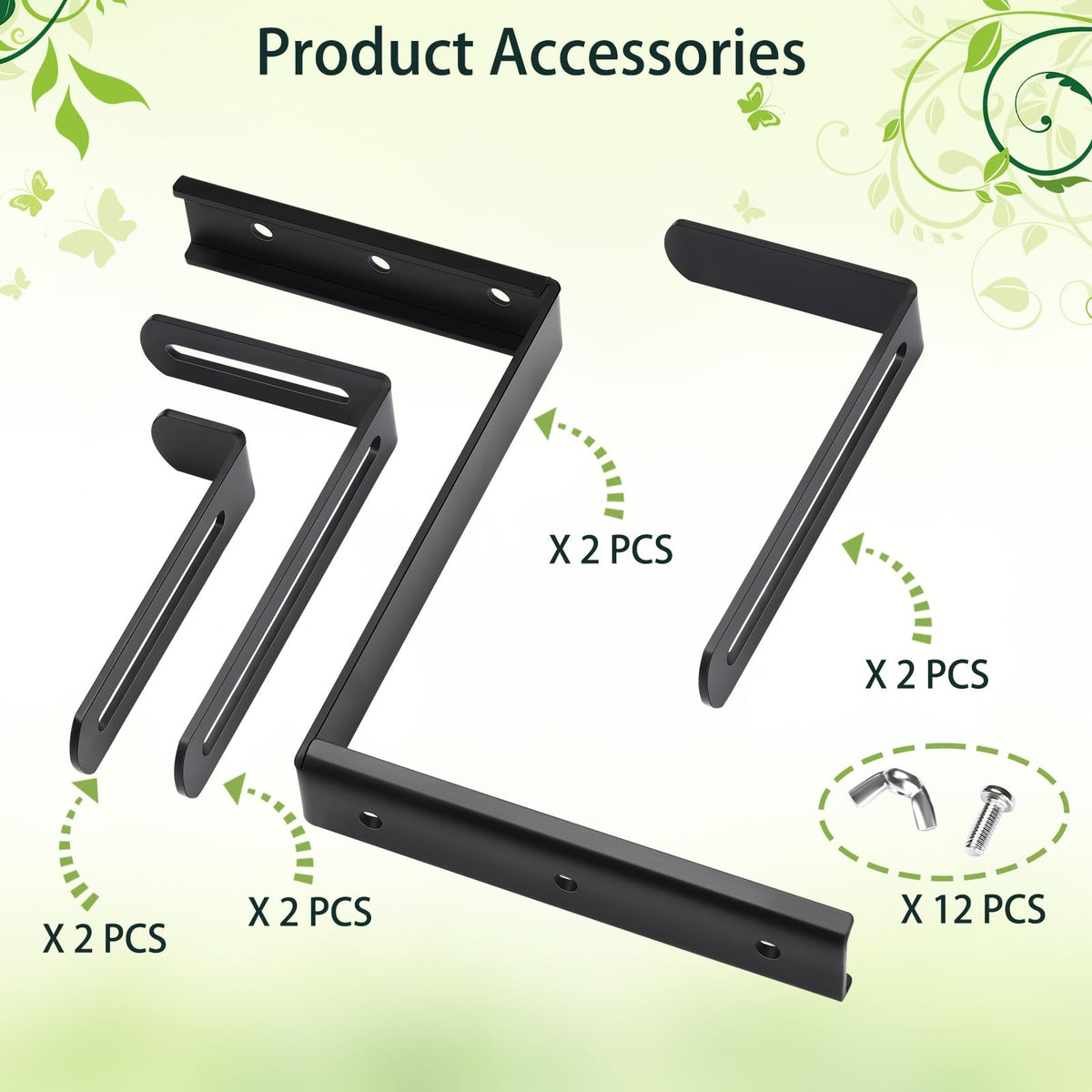 VIVIKEN brackets work indoors and outdoors for versatile planters.
