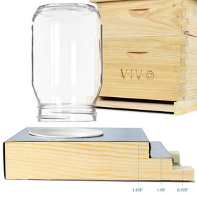VIVO BEE-V110 syrup level view helps planned feeding and maintenance
