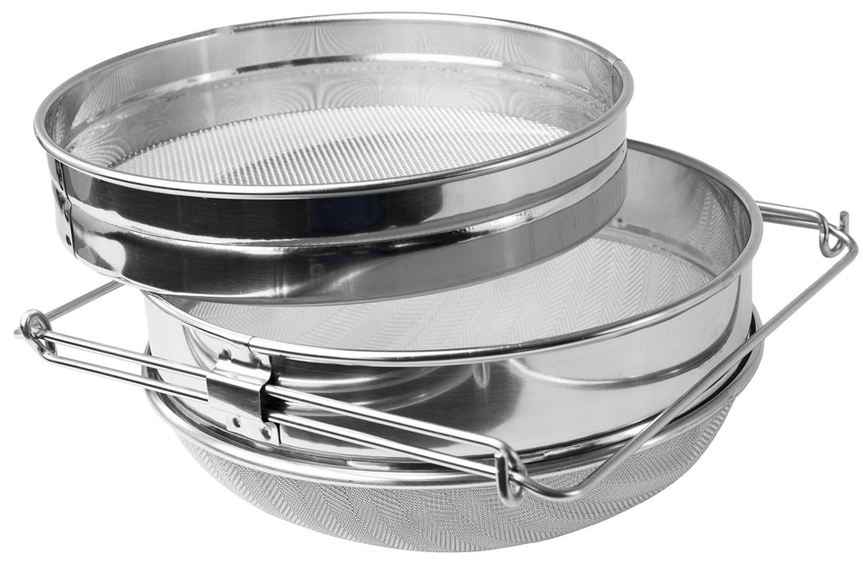 VIVO BEE-V101H top view shows double sieve for cleaner honey