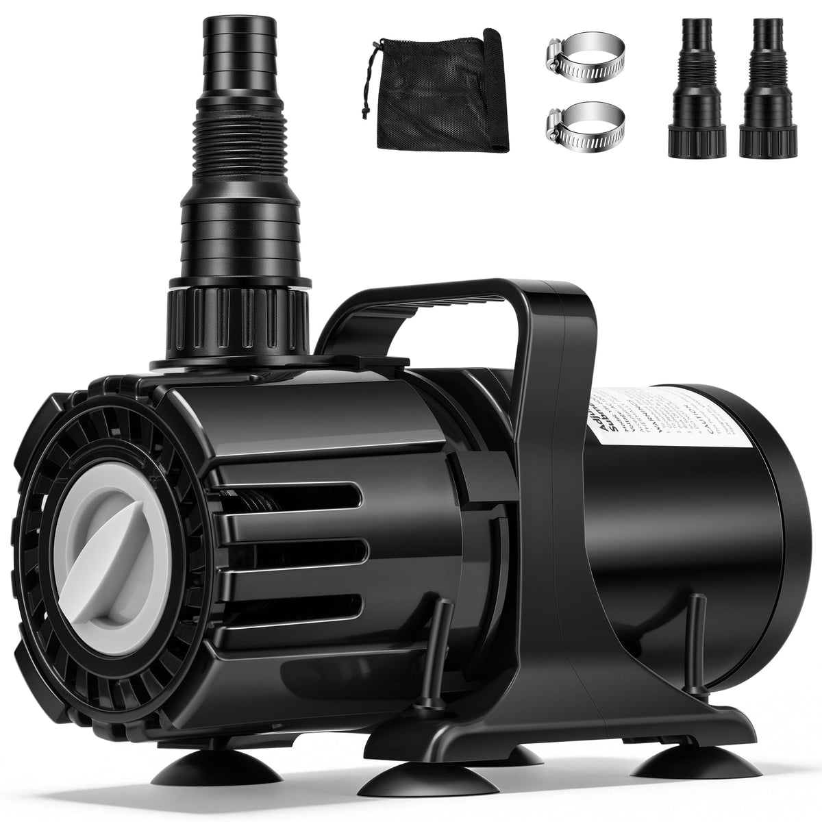 Vivohome 100W pump with front rotary knob for precise stepless flow control.