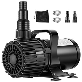 VIVOHOME 100W submersible pump with 180-degree nozzle for flexible pond displays.