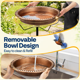 VIVOHOME 4-prong-ground-stake-stand provides strong stability in windy yards