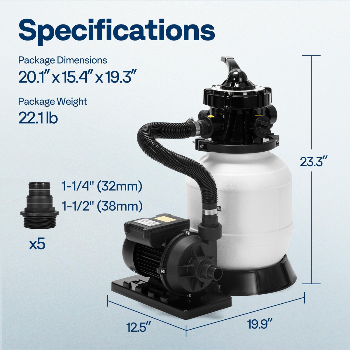 VIVOHOME above-ground pool compatibility design ready for setup