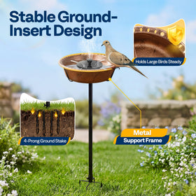 VIVOHOME ABS material resists fading and rust for outdoor use