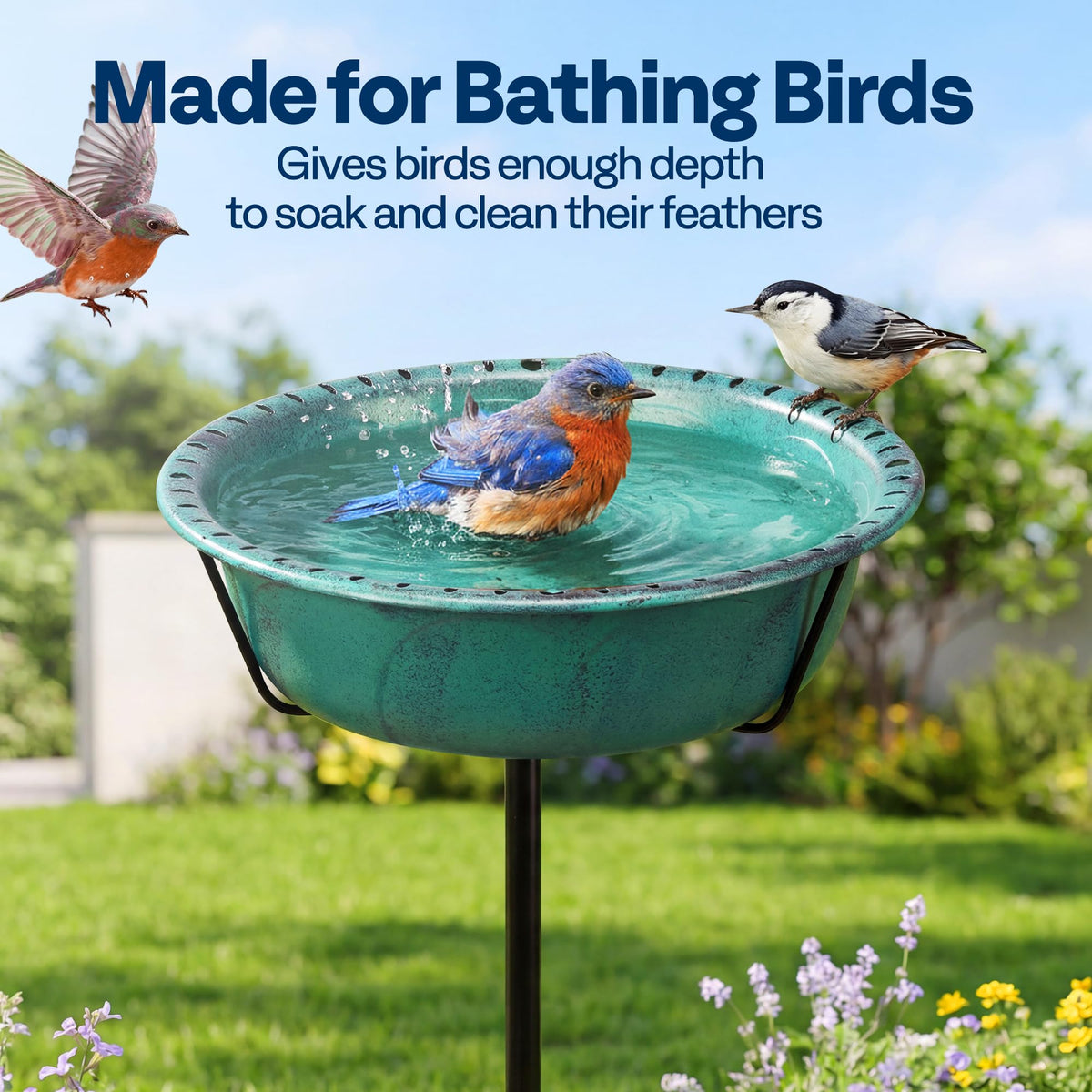 VIVOHOME antique bronze finish adds garden charm.