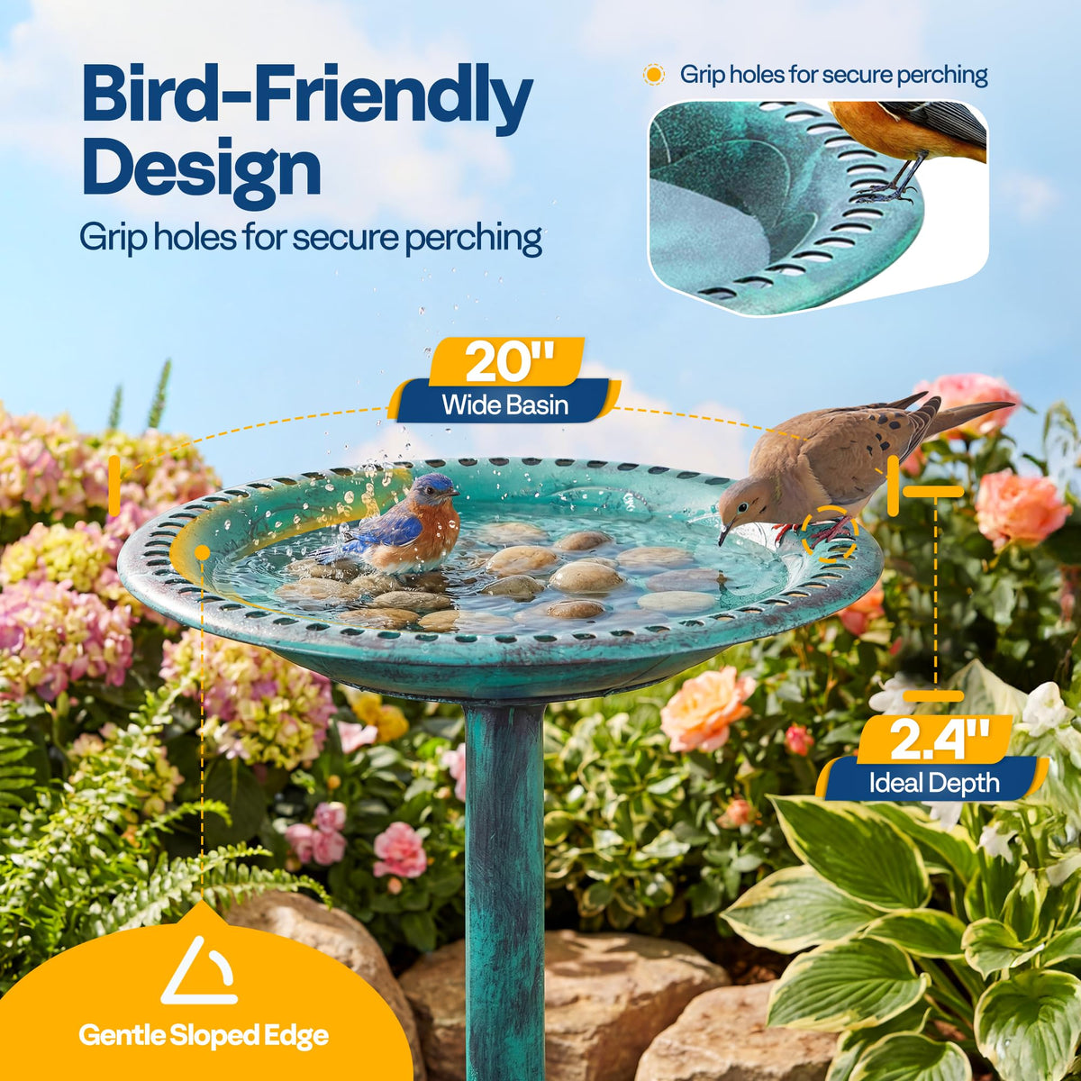 VIVOHOME easy-clean bowl simplifies water changes