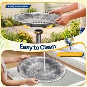 VIVOHOME quick-clean, threaded bowl design for easy water changes.
