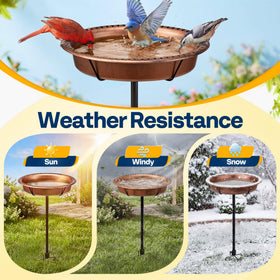 VIVOHOME bird-feeder-optional-seed-layer attracts feathered visitors to your outdoor space
