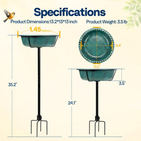 VIVOHOME bird feeder option attracts feathered visitors with seeds.