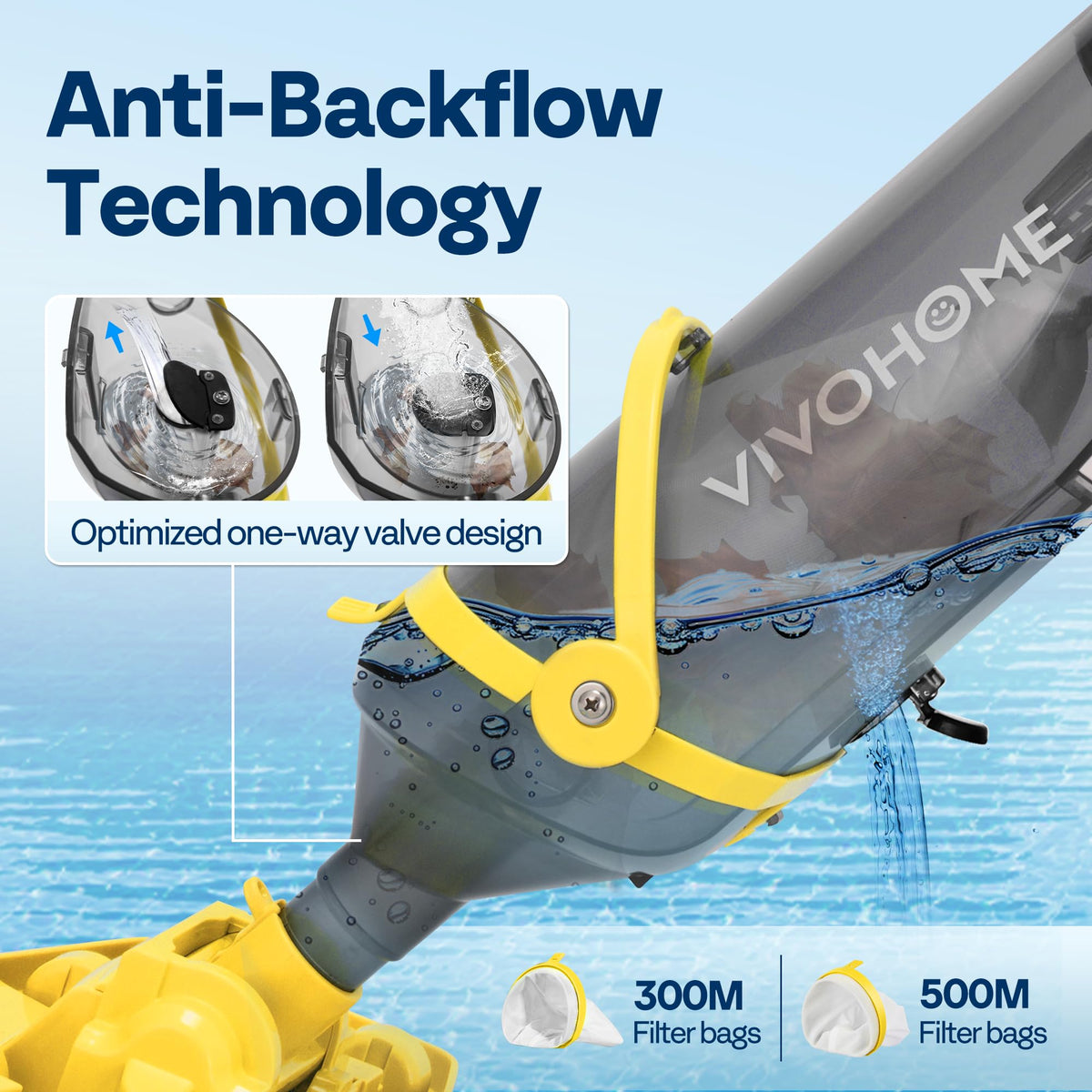 VIVOHOME battery pack highlighting up to 60 minutes runtime