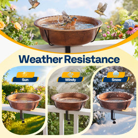 VIVOHOME rust-resistant frame supports larger birds without wobble.