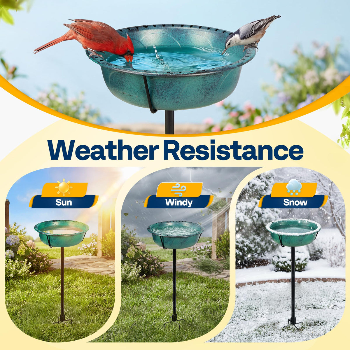 VIVOHOME detachable bowl enables quick cleaning and water changes.