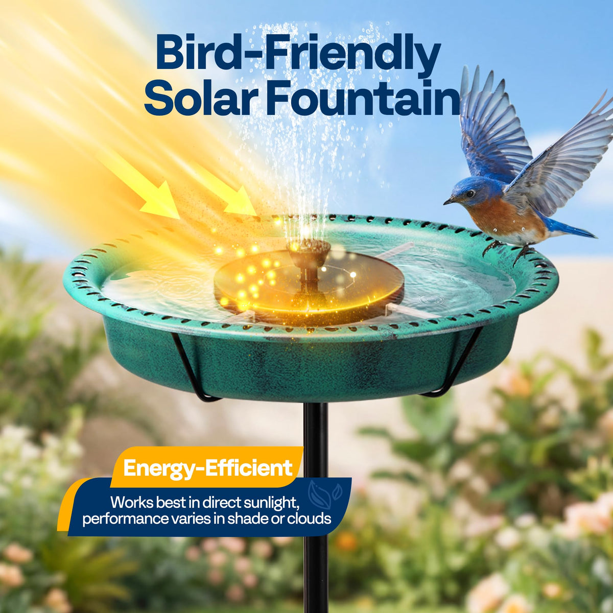 VIVOHOME detachable bowl design allows quick cleaning and water refreshment.