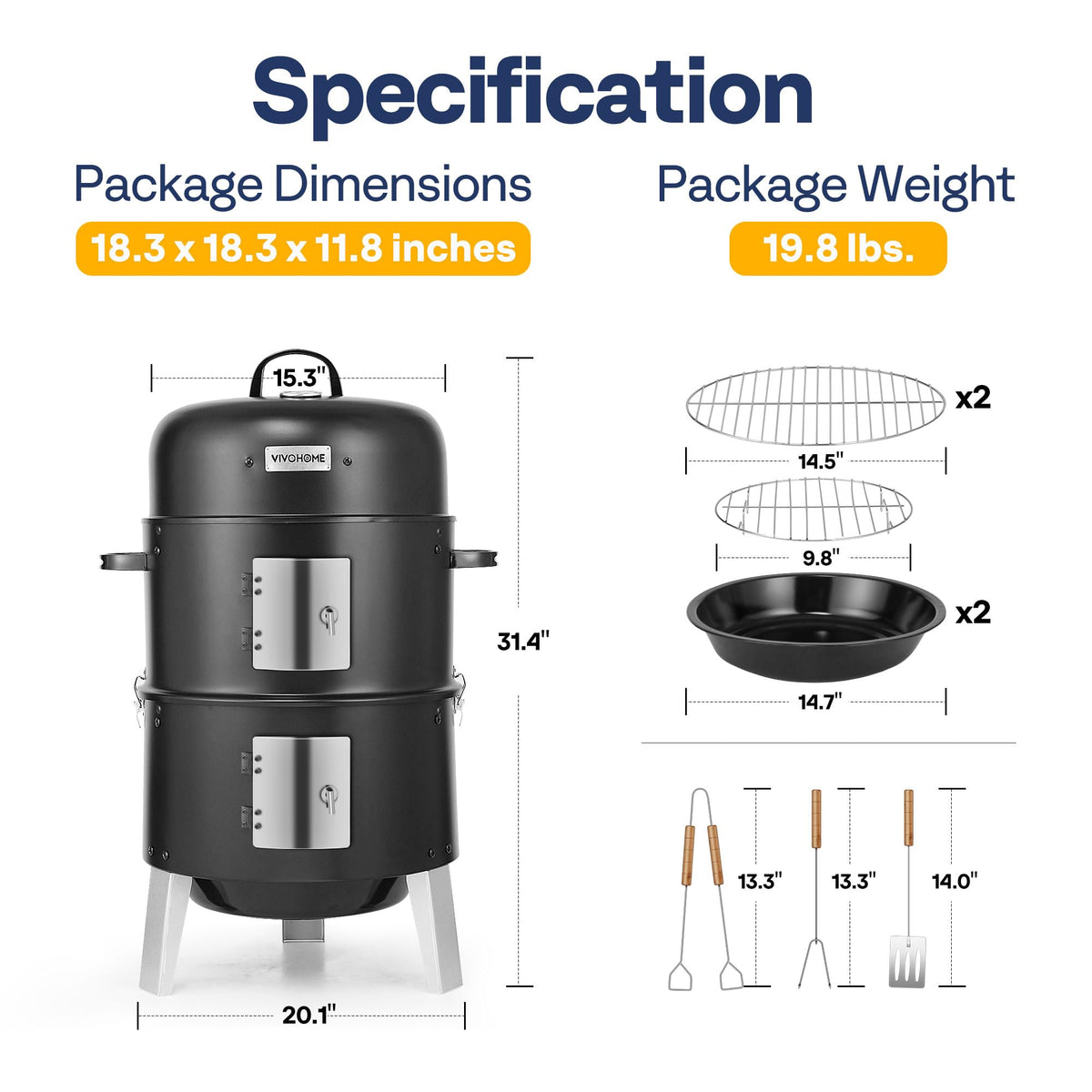 VIVOHOME easy-assembly design speeds setup and cleanup.