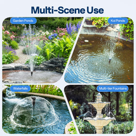 VIVOHOME plug-and-play setup with 33 ft cord for quick pond installation