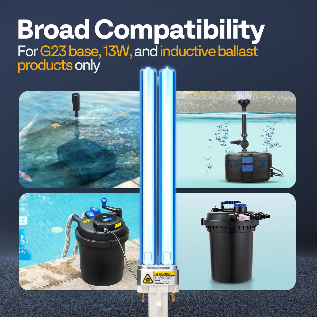 VIVOHOME 4-in-1 pond filter kit supports versatile pond setups.