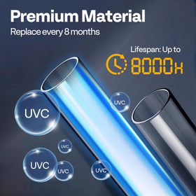 VIVOHOME UV-C bulb compatible with G23 base for easy swap.