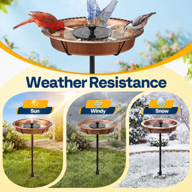 VIVOHOME ground stake keeps the bath securely anchored outdoors