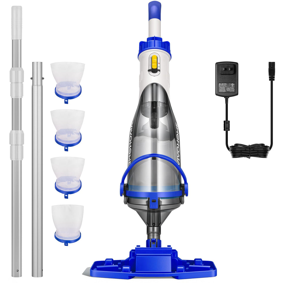 VIVOHOME handheld pool vacuum with 1110GPH suction for efficient debris pickup