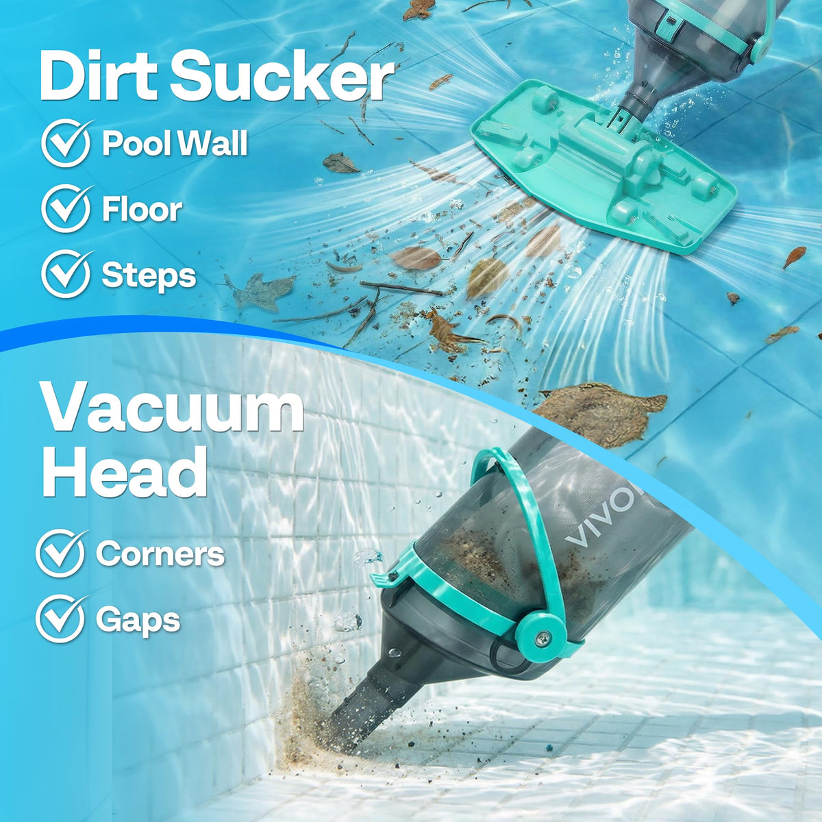 VIVOHOME four-filter bag enhances debris capture.