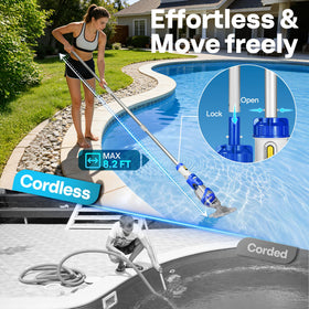 VIVOHOME quiet operation at 50dB keeps pool cleaning unobtrusive.