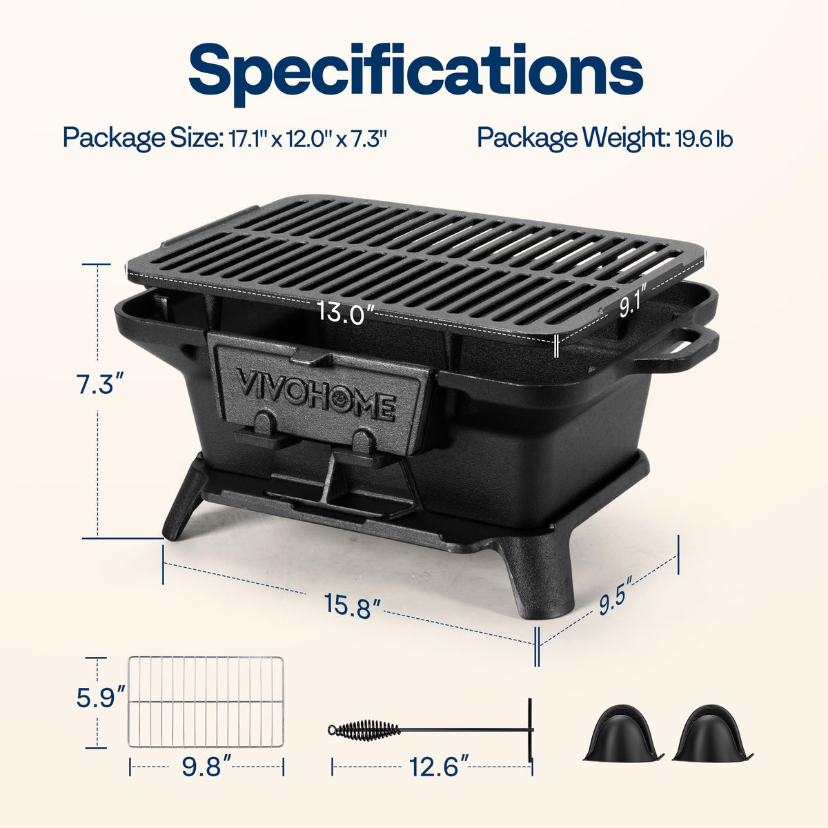 VIVOHOME camping-ready setup ideal for beach cookouts and park picnics.