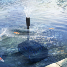 VIVOHOME three fountain heads in action for customizable water patterns.