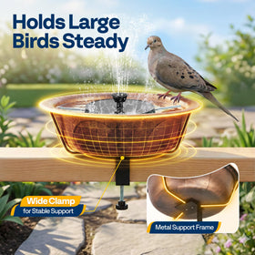 VIVOHOME weather-resistant ABS bronze-finish exterior withstands outdoor elements