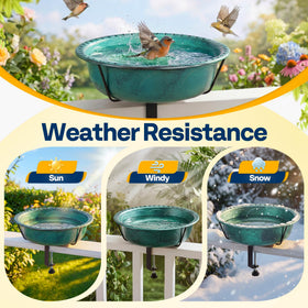 Weather-resistant ABS green bath maintains color in outdoor conditions