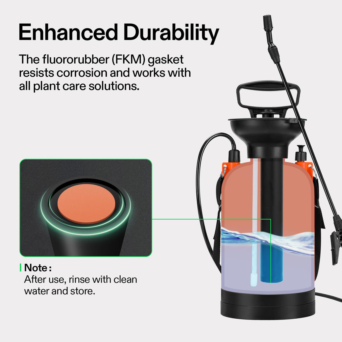 VIVOSUN 1.35-gallon sprayer suitable for indoor and outdoor tasks