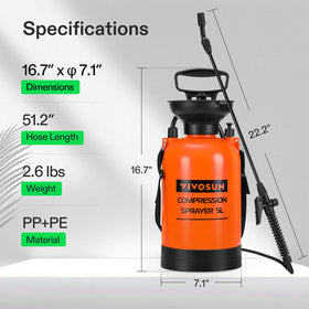VIVOSUN sprayer with ergonomic handle for comfortable extended use