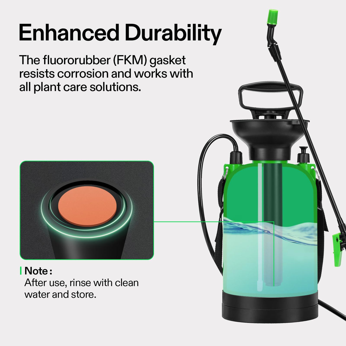 VIVOSUN sprayer long-hose for effortless reach across beds