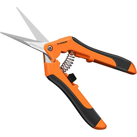 VIVOSUN 2-pack pruning shears in orange, ideal for quick garden trimming.