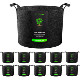VIVOSUN 20-gallon grow bag with reinforced stitched handles for easy transport.