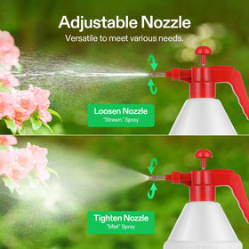 VIVOSUN pump sprayer brass nozzle adjustable spray patterns