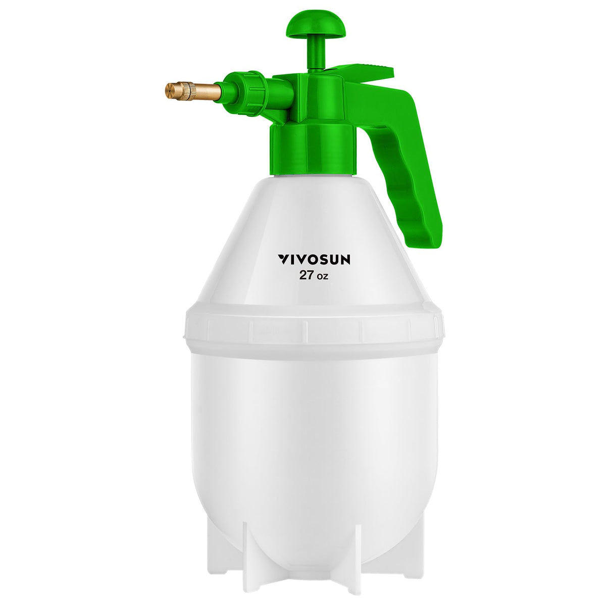 VIVOSUN 27oz pump sprayer in action for garden plants and indoor cleaning.