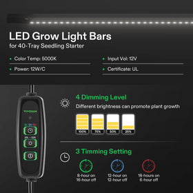 VIVOSUN 3-6 inch higher cover offers extra space for stronger seedlings.