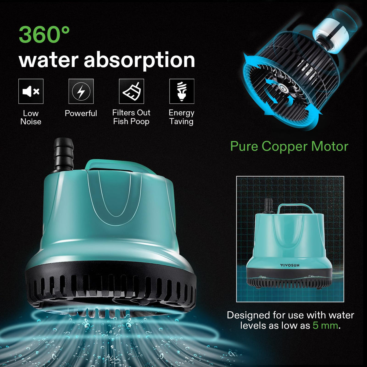 VIVOSUN four nozzle attachments for versatile water flow customization