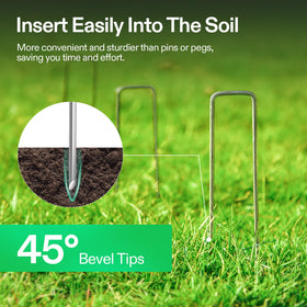 VIVOSUN 45-degree bevel tip stake enables easy soil insertion and quick setup