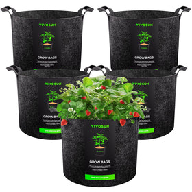 VIVOSUN 15-gallon grow bag side view showing sturdy construction for easy carrying